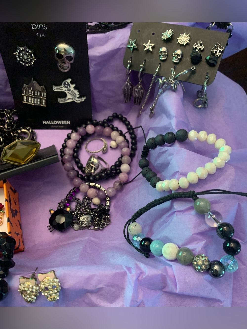 Halloween Gothic Jewelry Lot - Picture 2 of 6